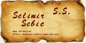 Selimir Sebić vizit kartica